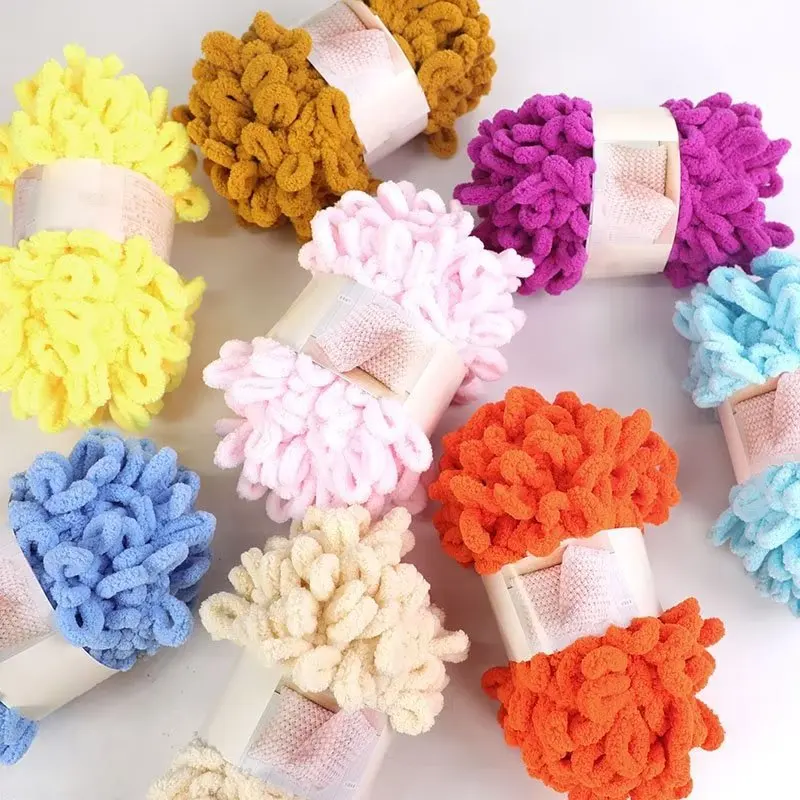Throw Blanket Chunky Knit - 100g/bola de hilo de bucle para