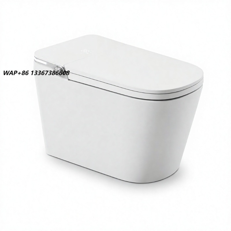 P & C Home Textiles Usa - Inodoro Inteligente Blanco con Taza Cuadrada,