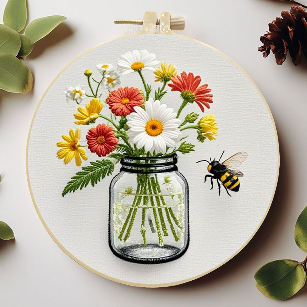 Home Textiles Discount - Kits de bordado Diy, aro de