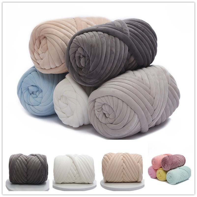 Throw Blanket Chunky Knit - 1KG 1000G hilo grueso súper terciopelo