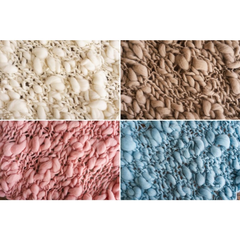 Manta de lana merino de punto  - Throw Blanket Chunky Knit reseña y precio