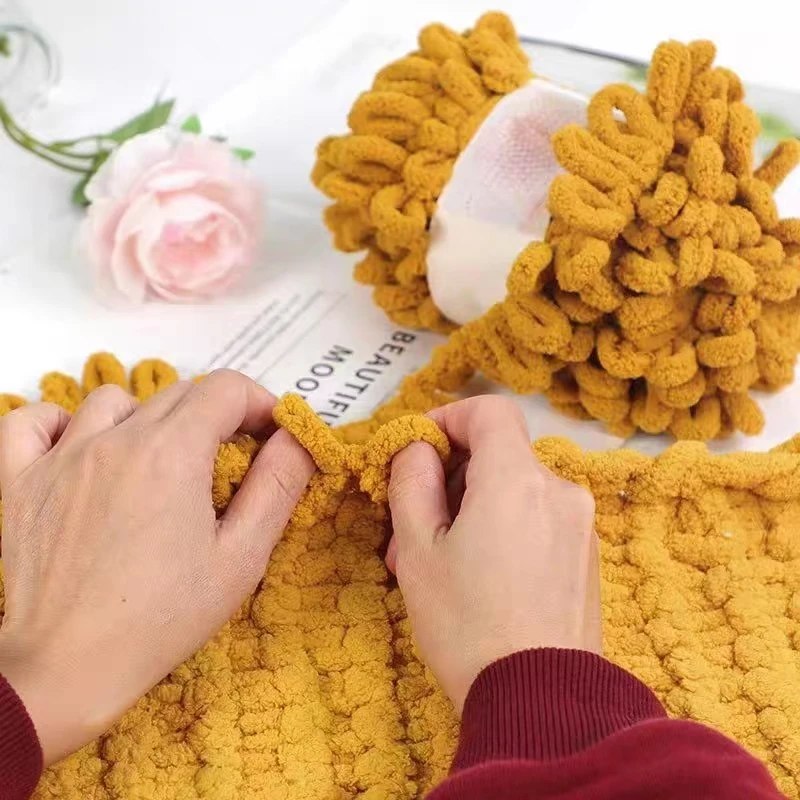 100g/bola de hilo de bucle par - Throw Blanket Chunky Knit reseña y precio