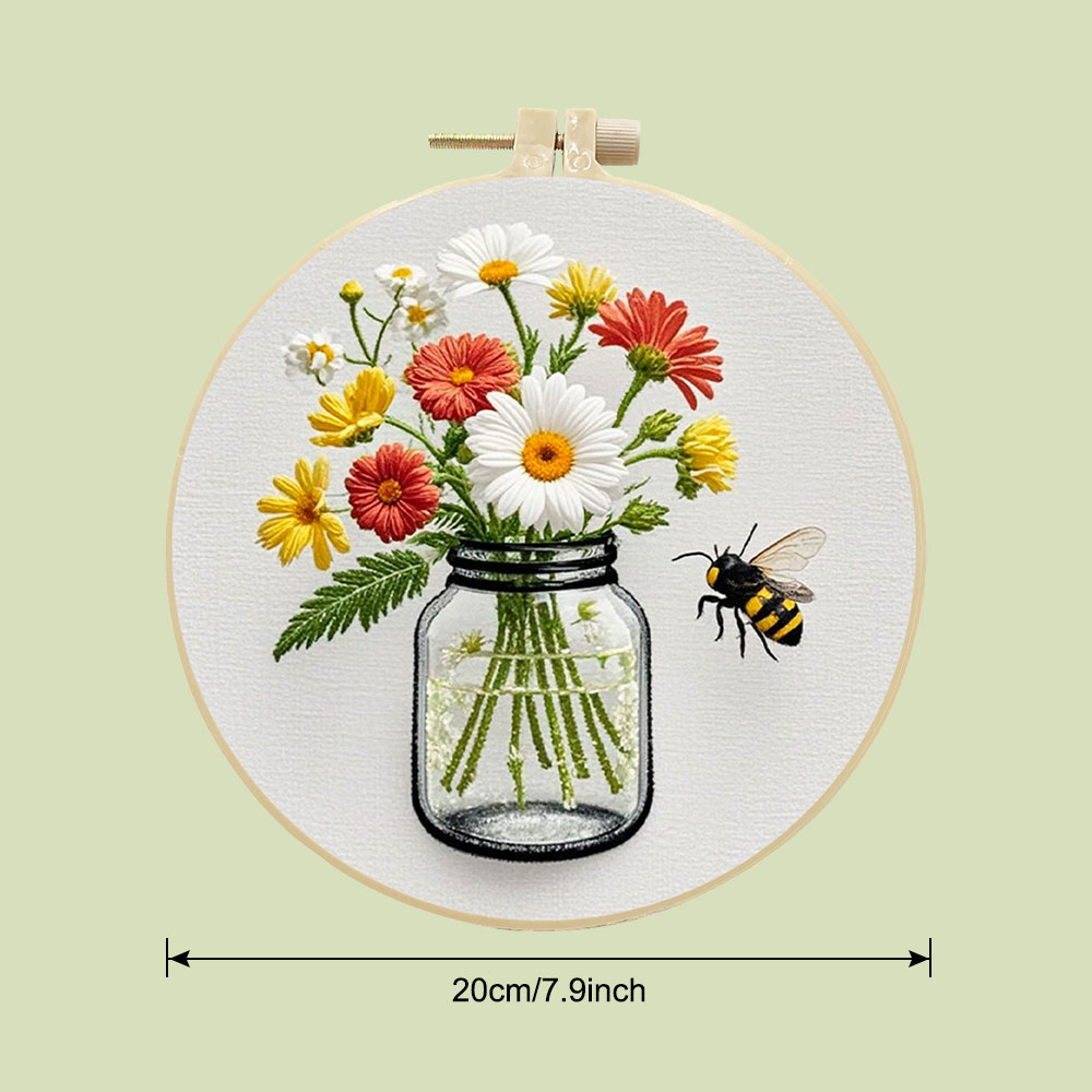 Kits de bordado Diy, aro de ma - Home Textiles Discount reseña y precio