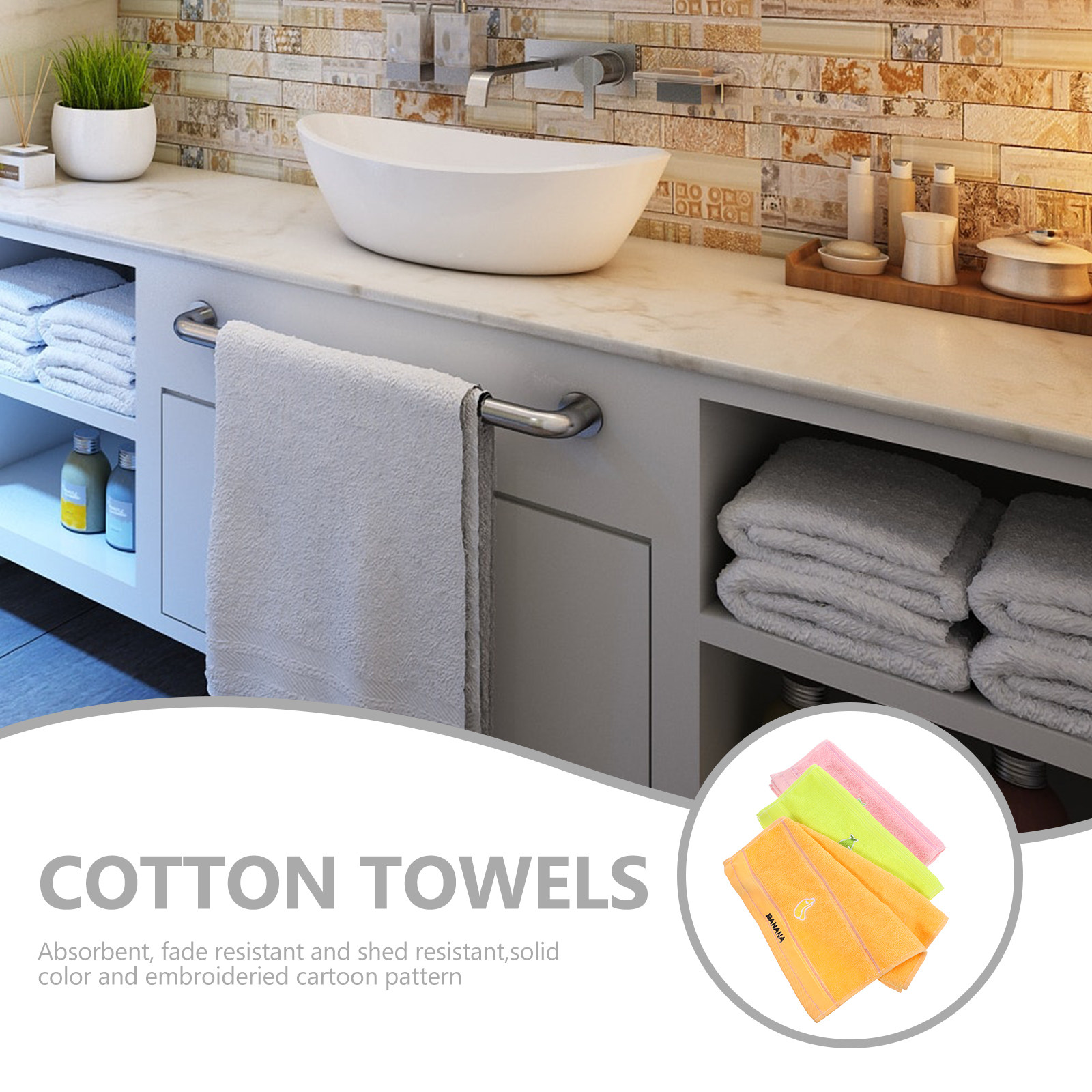 3 toallas de algodón suave de  - Home Textiles In Pakistan reseña y precio