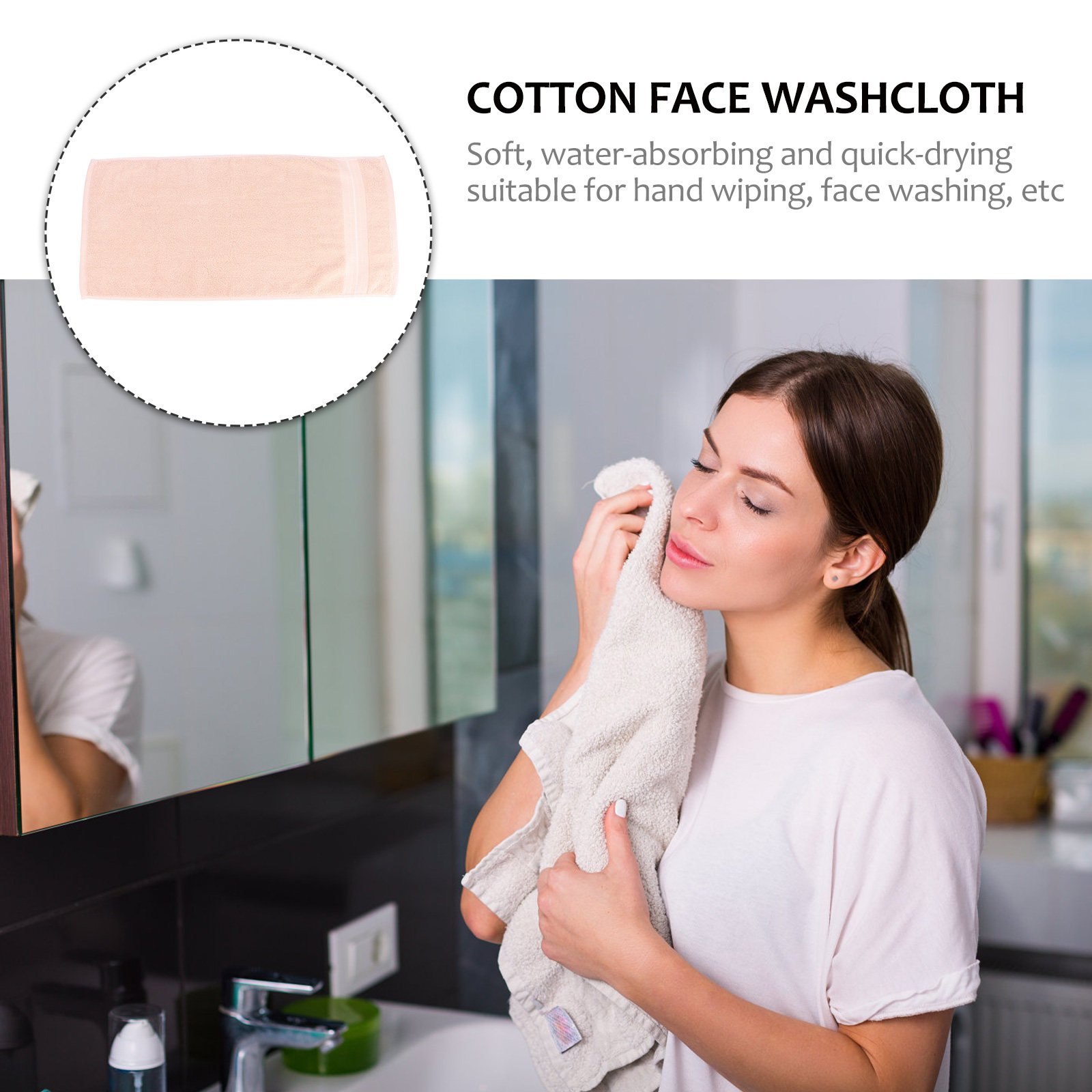Toalla facial de algodón puro, - Home Textiles In Pakistan reseña y precio