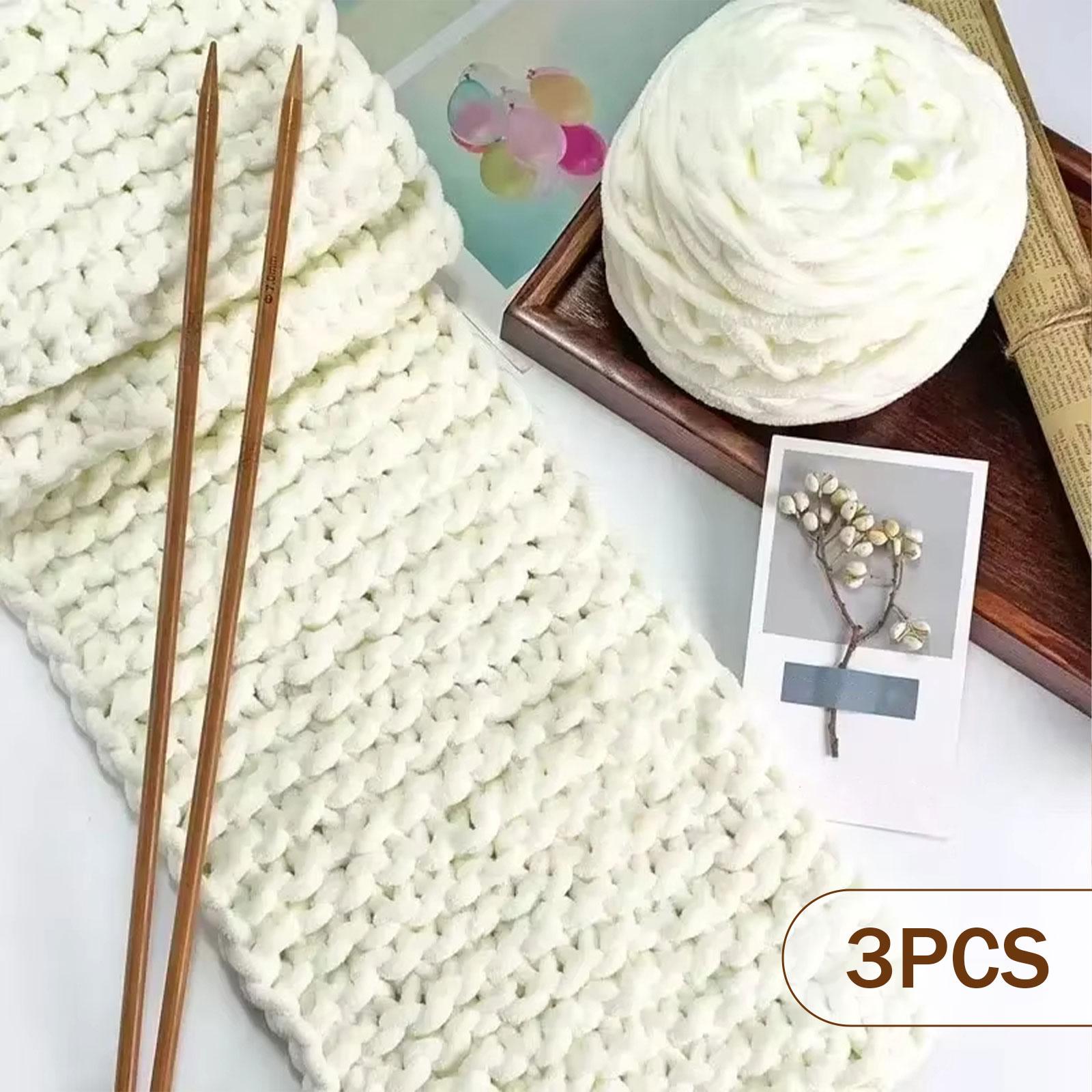 Hilo Súper Voluminoso y Grueso - Throw Blanket Chunky Knit reseña y precio