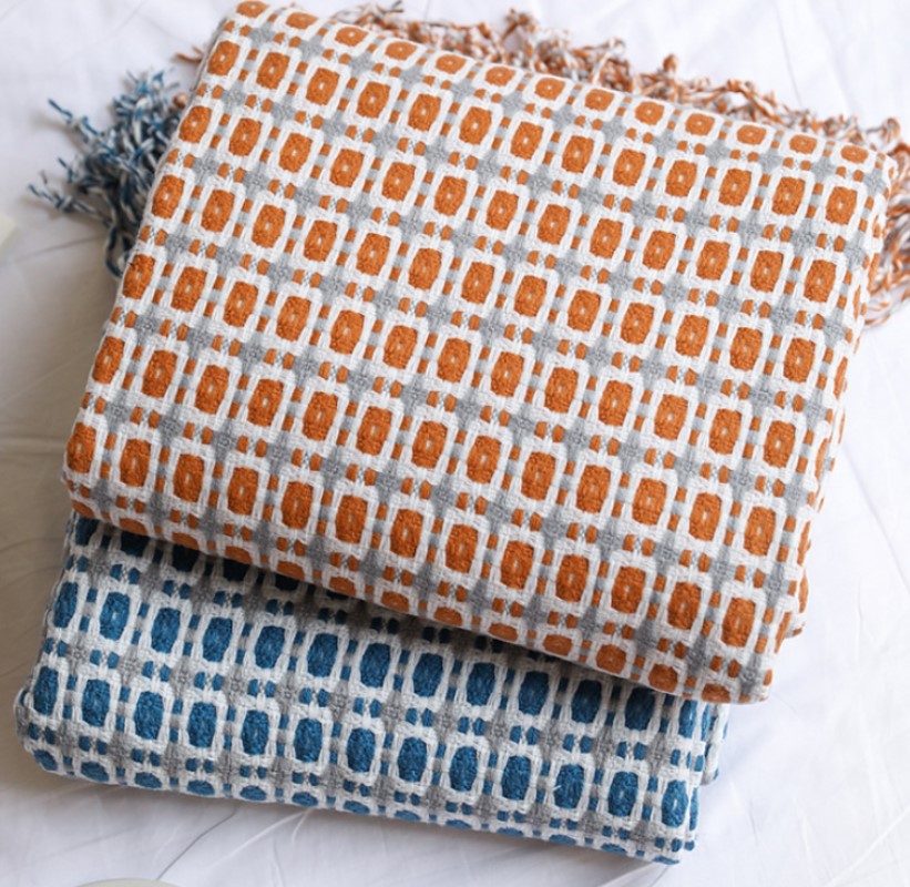 Manta de punto nórdica amarill - Throw Blanket Chunky Knit reseña y precio