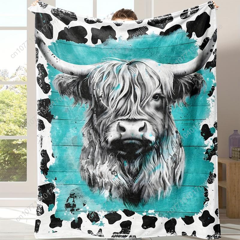 Manta polar de franela de vaca - Throw Blanket Chunky Knit reseña y precio