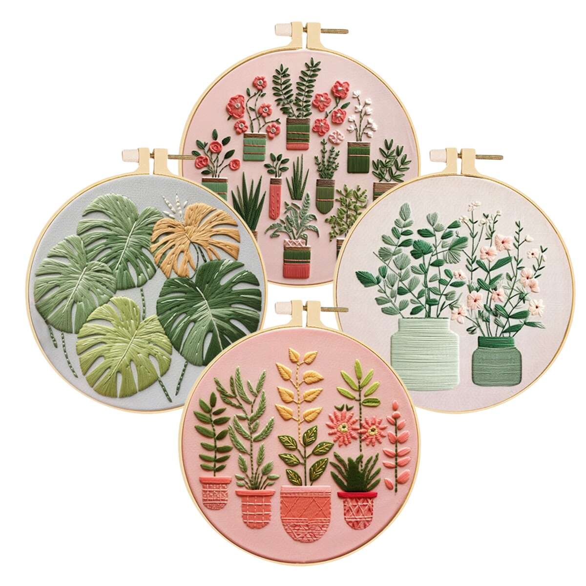 Kit de bordado de plantas para - Home Textiles Discount reseña y precio