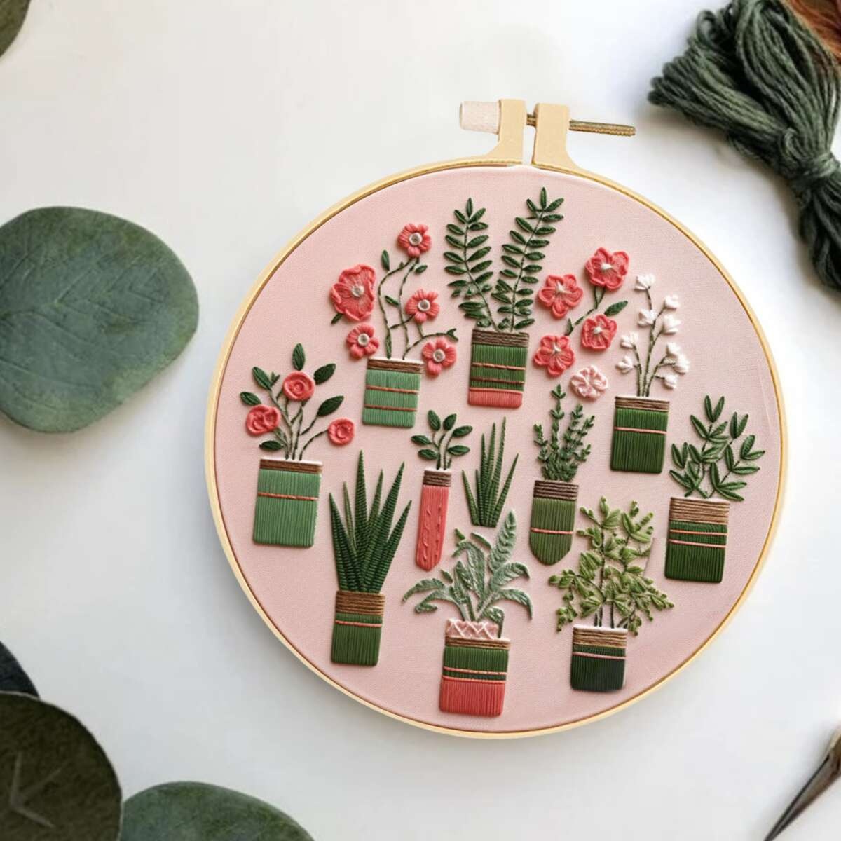 Kit de bordado de plantas para - Home Textiles Discount reseña y precio