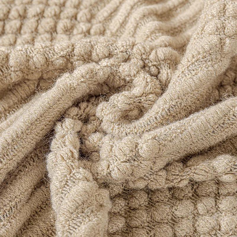 Manta de punto color caqui con - Throw Blanket Chunky Knit reseña y precio