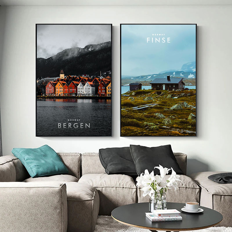 Pintura impresa en lienzo para - Home Textiles Discount reseña y precio