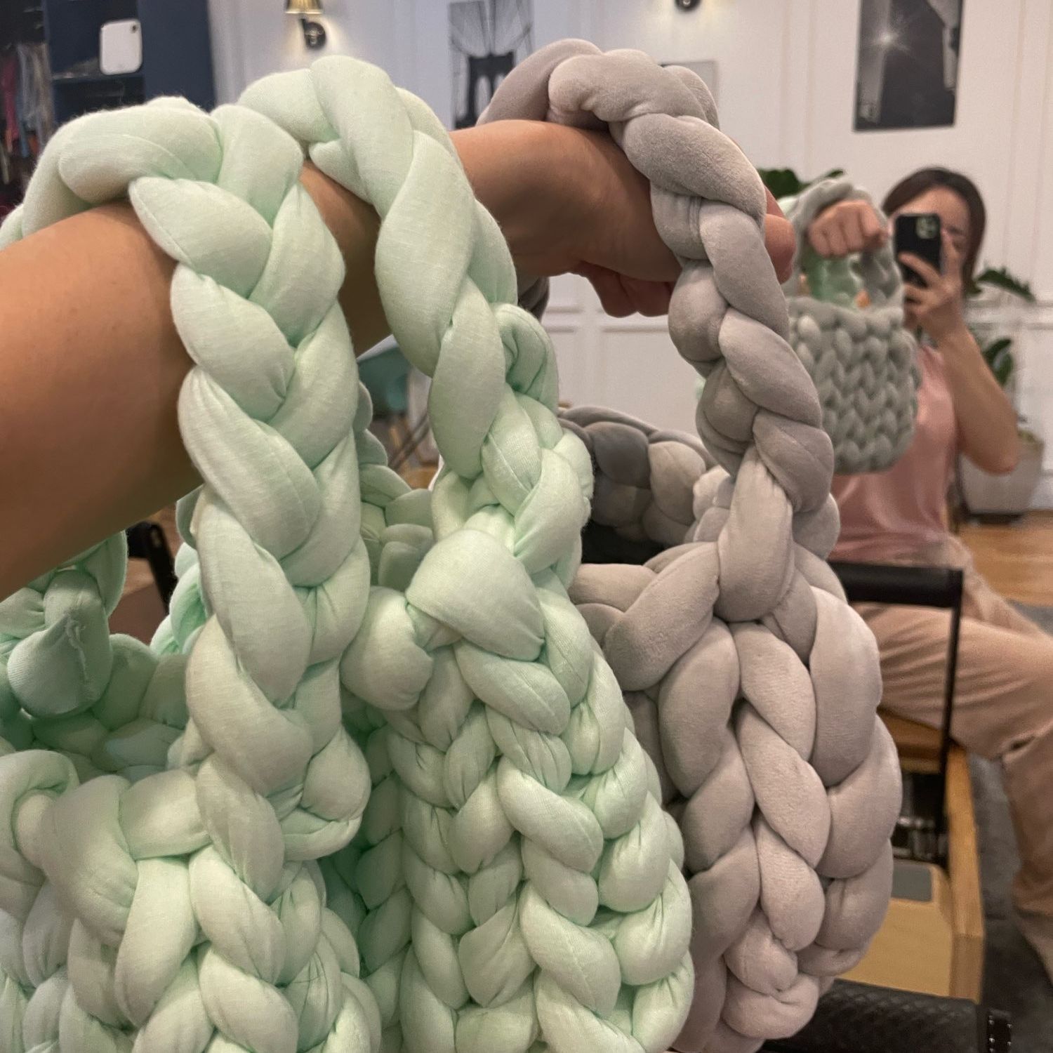 1KG 1000G hilo grueso súper te - Throw Blanket Chunky Knit reseña y precio